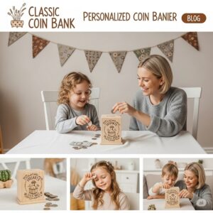 Wooden Coin Bank: A Classic and Personalized Way to Teach Saving Habits